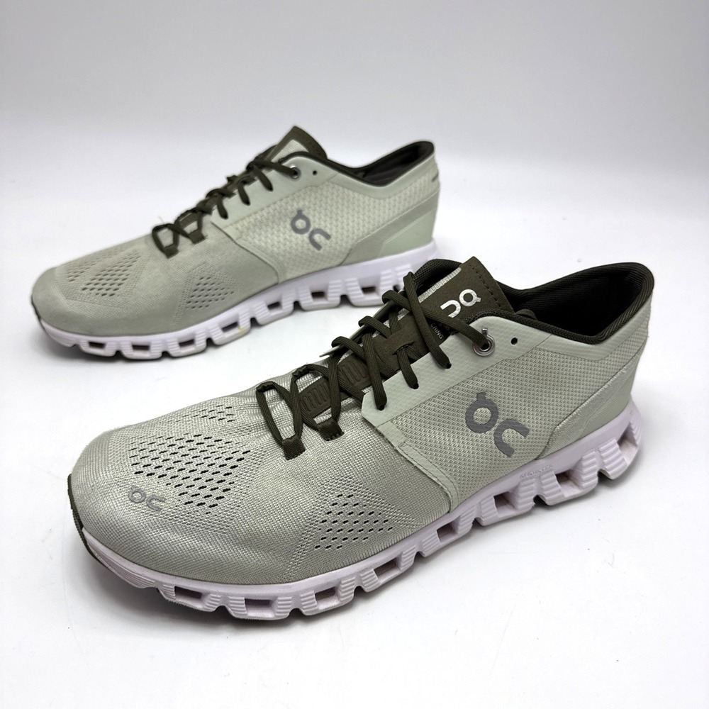 On Running Cloud X 5 Aloe White Men's Running Shoes Mens Size 9 Helion